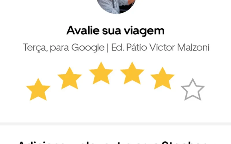 Uber libera avaliação de 6 estrelas exclusiva no Brasil