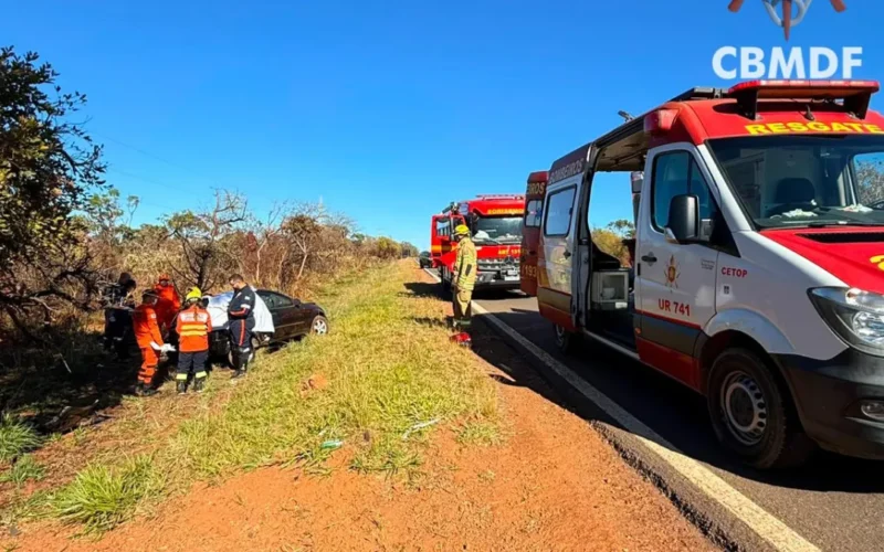 Mulher morre em acidente na DF-190